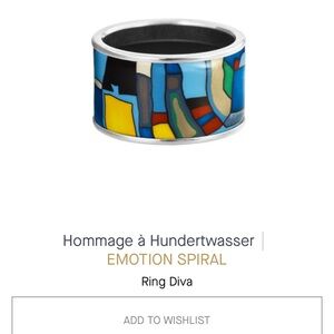 Frey Wille- Colorful Abstract Diva Ring-Size 7